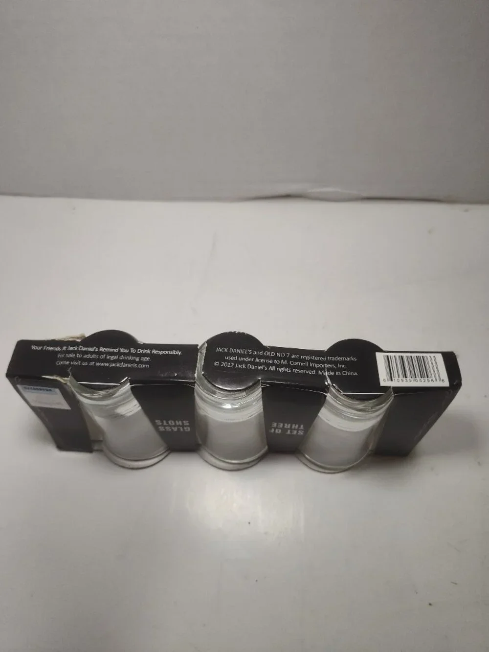 Jack Daniel's Shot Glass Set of 3 New Sealed Single Barrel Old No 7 Gentleman